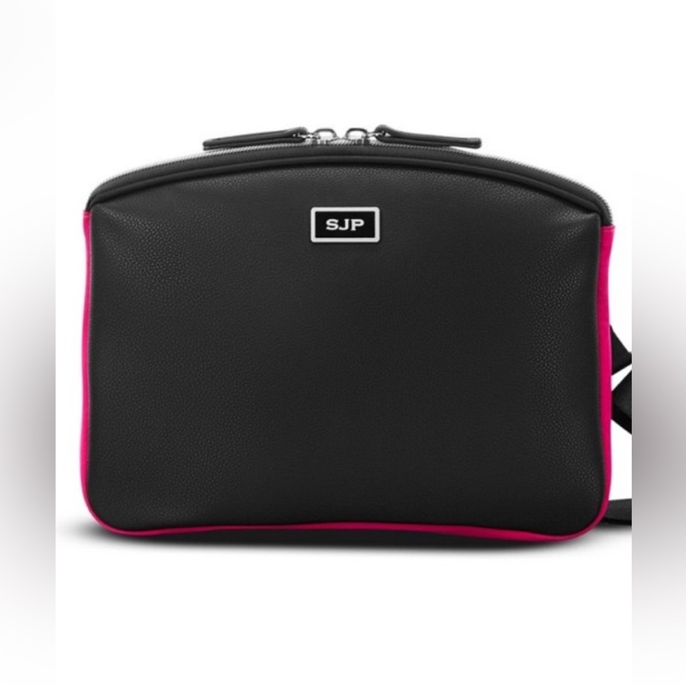 SJP by Sarah Jessica Parker Convertible Crossbody Bag, Black & Pink NWT